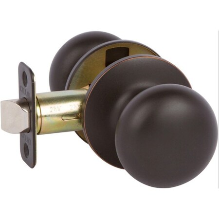 Delaney Hardware Saxon Edged Oil Rubbed Bronze Hall/Closet Door Knob KS1017